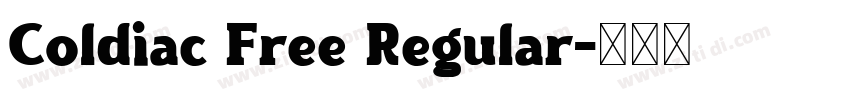 Coldiac Free Regular字体转换